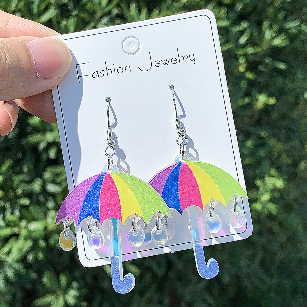 Drop Earrings Classification 1 Pair Cute Simple Style Umbrella Fish Arylic Drop Earrings