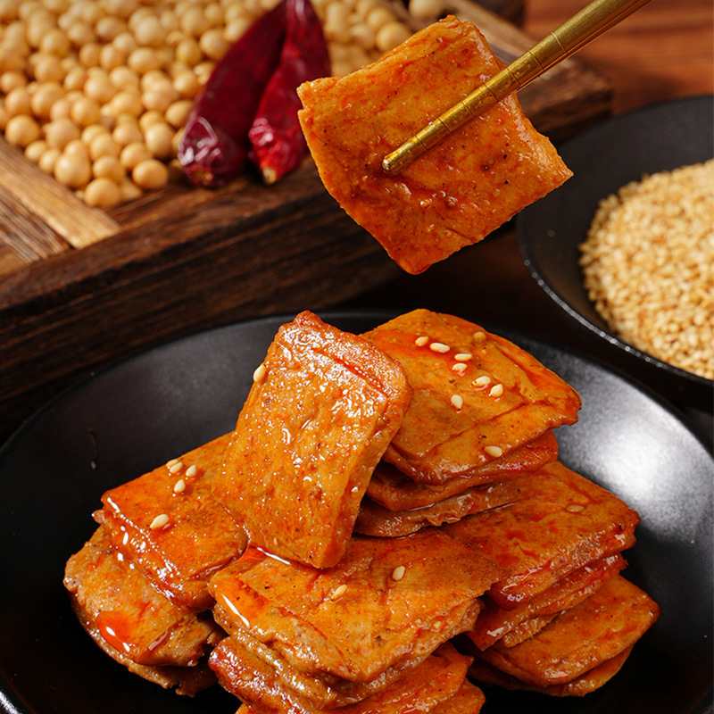 正宗虎皮爆汁豆干湖南特产休闲香辣解馋卤味追剧零食即食下午茶X|undefined
