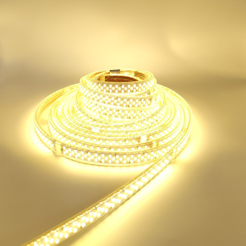 LED strip 110V 5730 three rows 260 beads super bright outdoor waterproof camping light 5730 LED 260 lights Taiwan