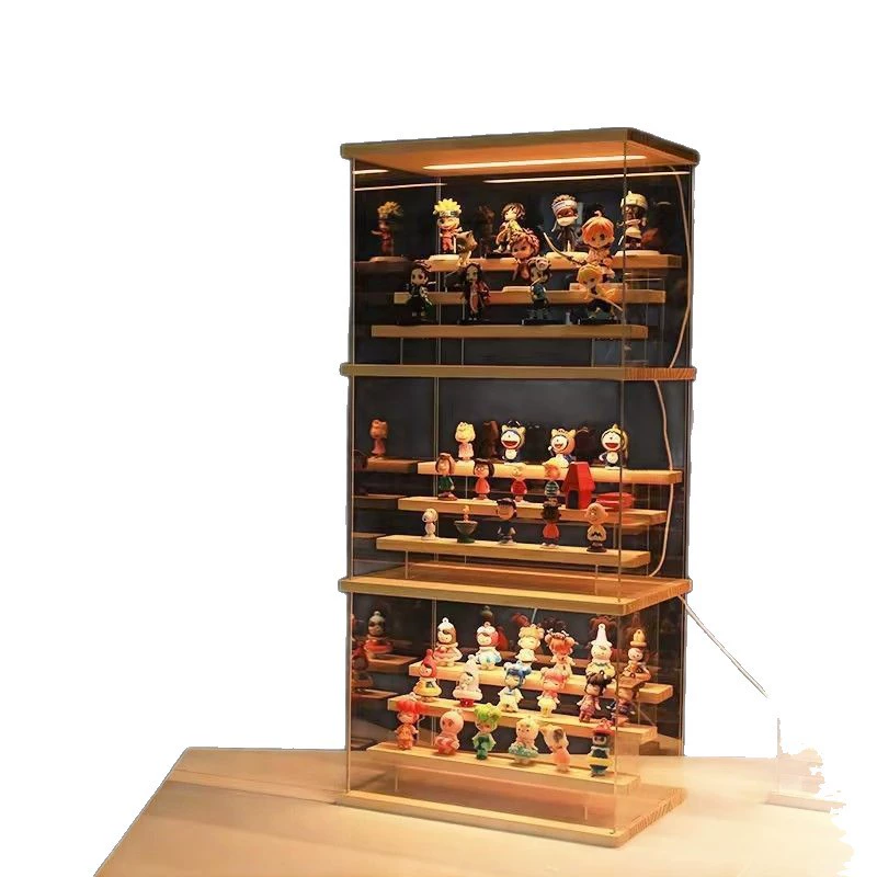 Acrylic stand with light, doll, storage box, minifigure, storage system