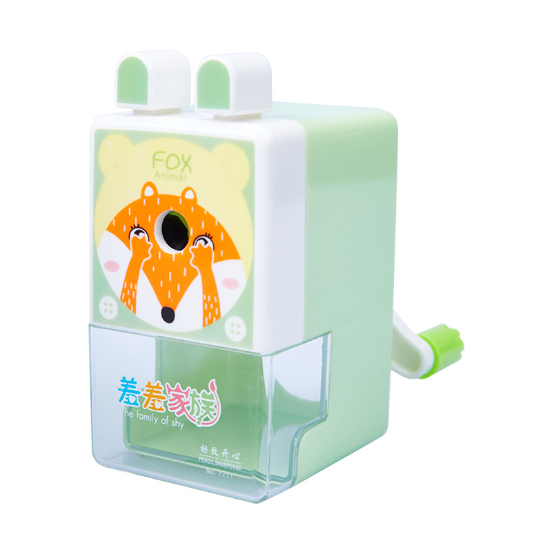 7711 vergüenza familia sacapuntas creativo Sacapuntas de lápiz de mano puede cortar color plomo sacapuntas automático