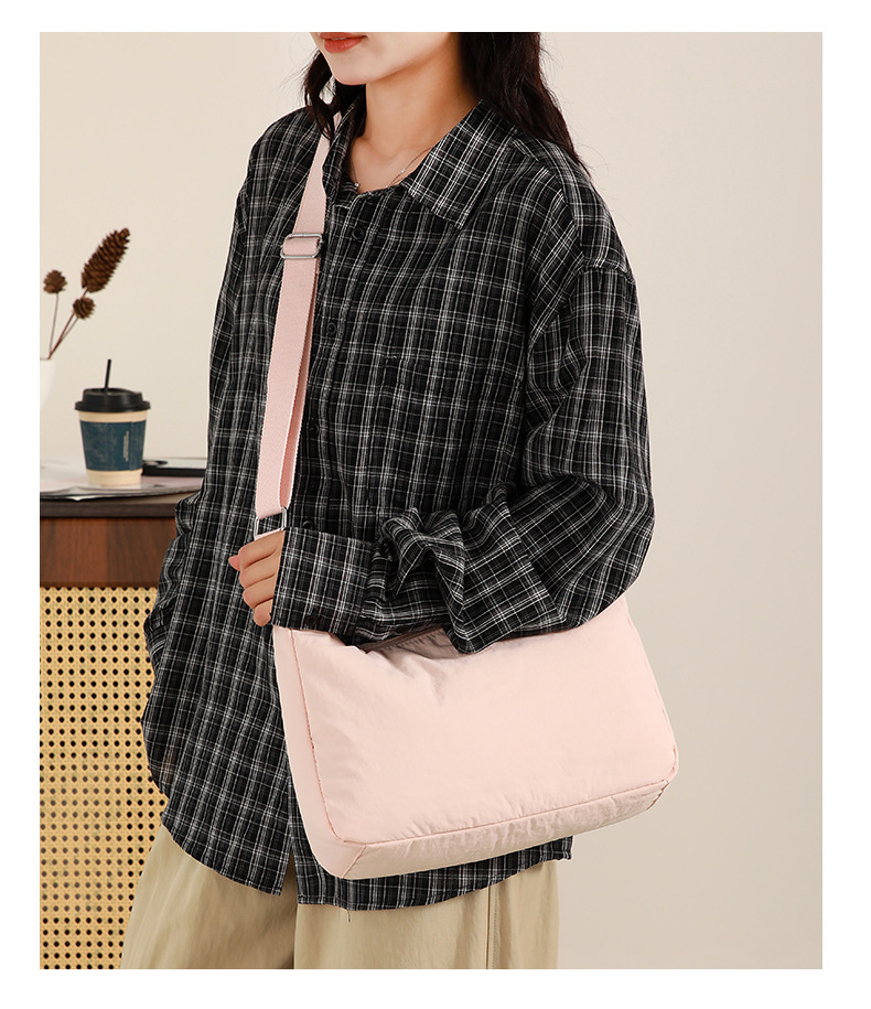 Cross-border fashion casual women's bag, simple and versatile single-shoulder bag, travel and commuting, large capacity, versatile and trendy crossbody bag for women undefined