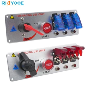 Avtomobil 12V LED alışdırma bir düyməli başlanğıc əsas açarı 4-ü 1-də panel açarı