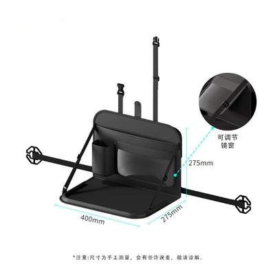 Car rear seat folding table, in-car Car table board - dark-night-black