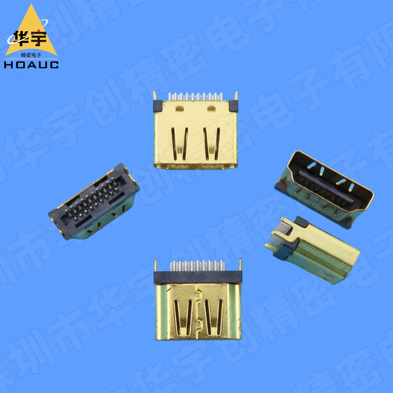 HDMI A TYPE 母座夹板1.6