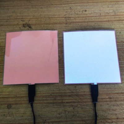 Ultra-Thin Cuttable Cold Light Sheet Instrument 12V Backlight Board Luminous Sheet El Cold Light Sheet Led Cold Light Strip (Cold light sheet) - white-10cm10cm-with-battery-box