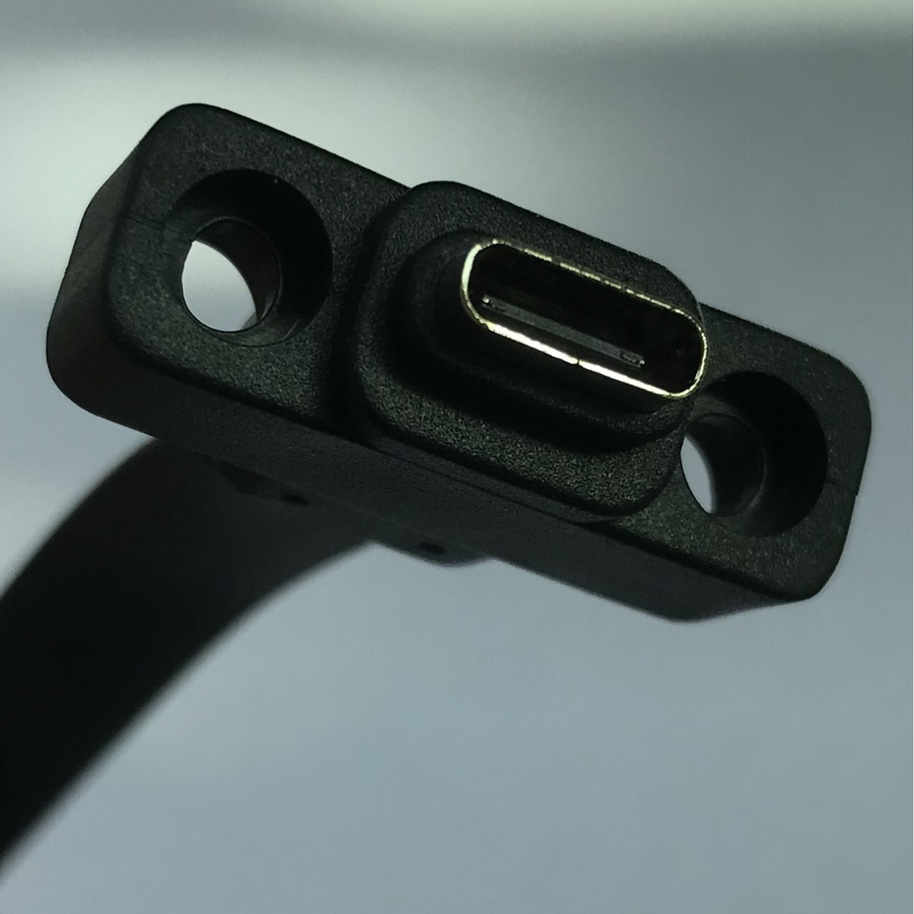 USB3.2挡板线TYPE-E转type-C 20G高速传输 机箱扁线KEY A转C母