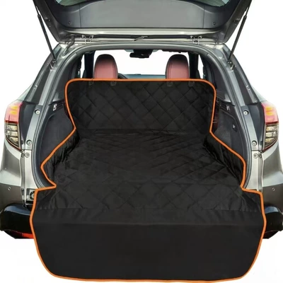 Trunk Pet Mat, Waterproof Car: Trunk Mat - extended-length-orange-trim-a8-support-cross-border-dropshipping-and-label-printing
