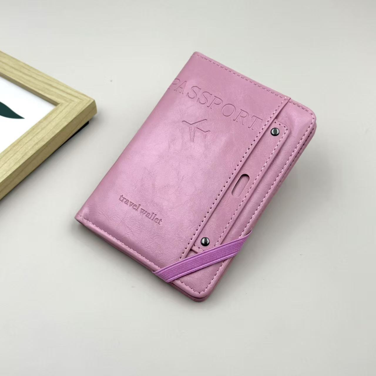 Fábrica directa antirrobo cepillo REID pasaporte bolsas tarjetas bolsas de billetes de avión bolsas de almacenamiento de viajes bolsas de almacenamiento de certificados multifuncionales