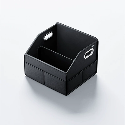 Car storage bag/box: Box Tail Box Organization Supplies - nappa-leather-trunk-storage