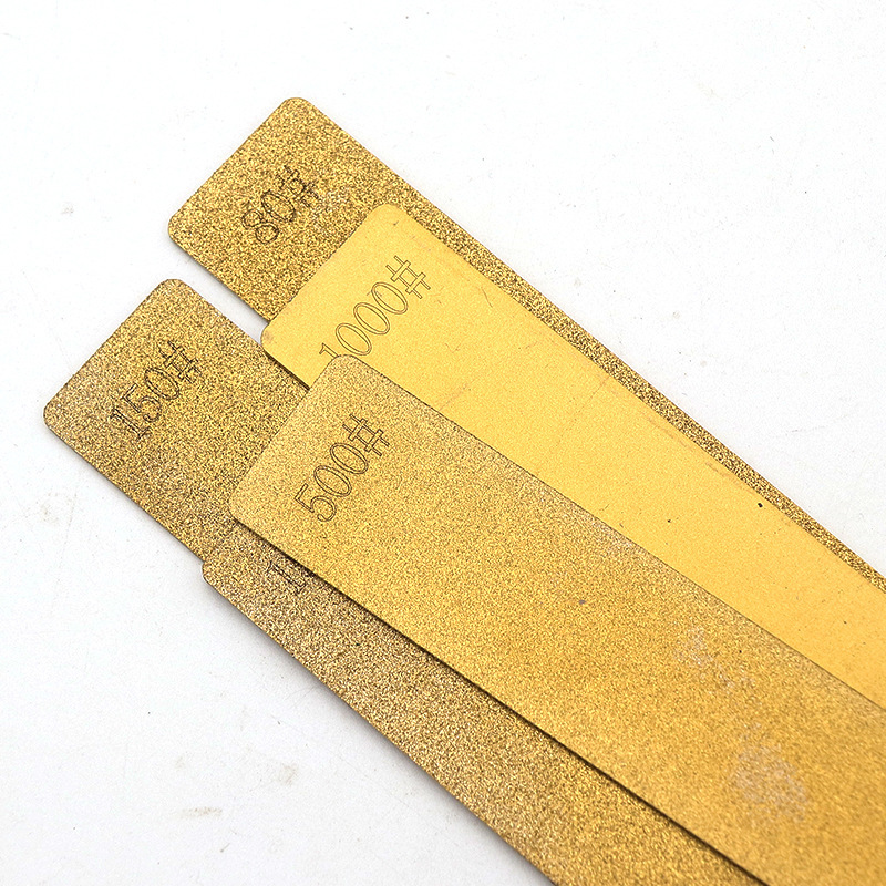 镀钛家用户外切割刀削皮器甘蔗刀金刚石磨刀薄铁片150*20*1mm磨片