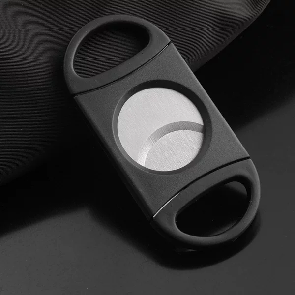In-Stock Stainless Steel Double-Edged Portable Cigar Cutter, Supports Custom Logo, Dropshipping Available