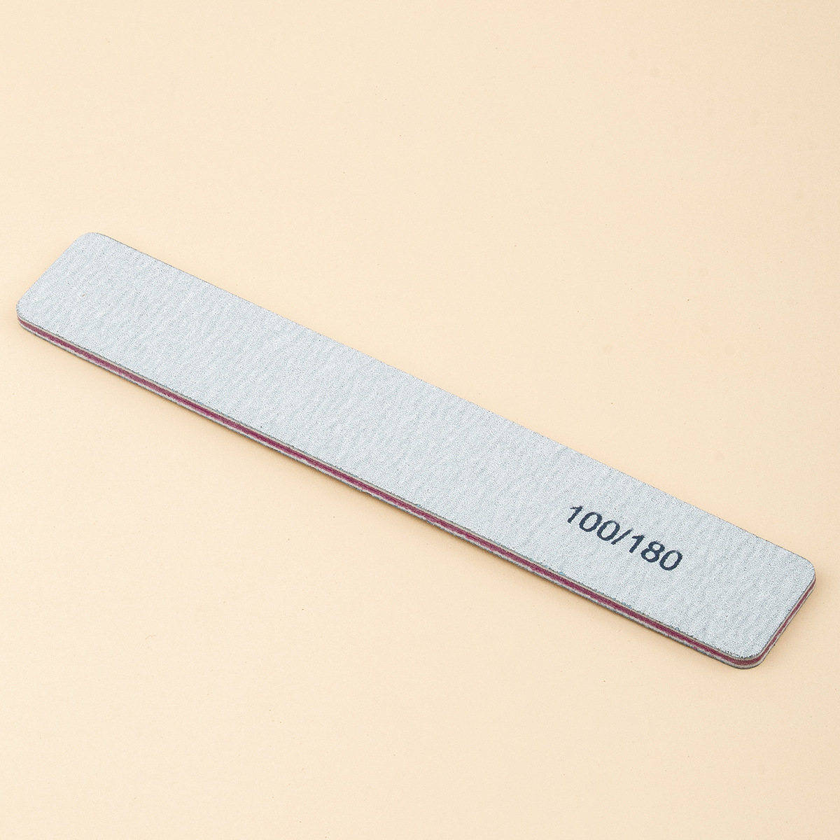 Fábrica profesional de tiras para frotar uñas al por mayor 100-180 mallas lima de uñas papel de lija gris-blanco para frotar manicura