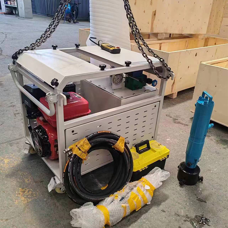 液压防汛打桩机小型植桩机防汛救灾打桩机手持式液压打桩机厂家