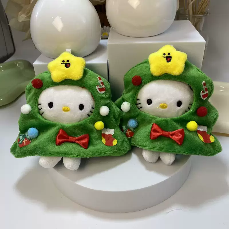 Hello Kitty, зелёная шапка, подвеска, кукла, шлем, подарок на день рождения
