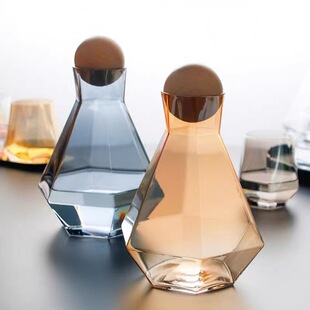 Nordic Creative Glass Kettle with High Color Value Internet Popular Household Water Utensils suit Juice Beverage Kettle Light Luxury Cool Water Kettle