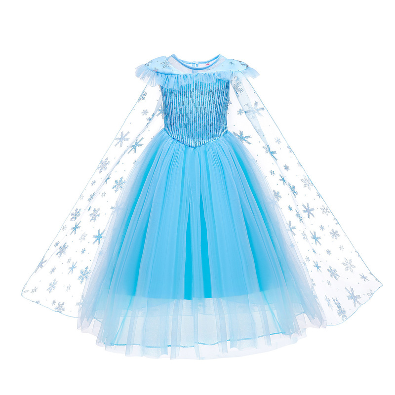 Christmas Frozen Princess Dress Elsa Girls Dress Elsa Elsa Children's Performance Costumes