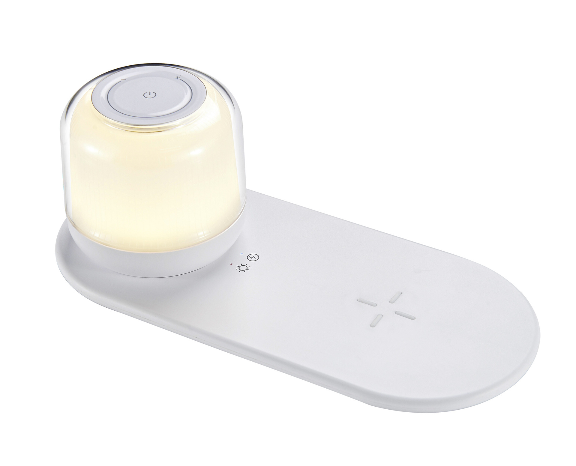 多功能15W无线充磁吸小夜灯卧室床头氛围灯LGB七彩睡眠灯跨境礼品