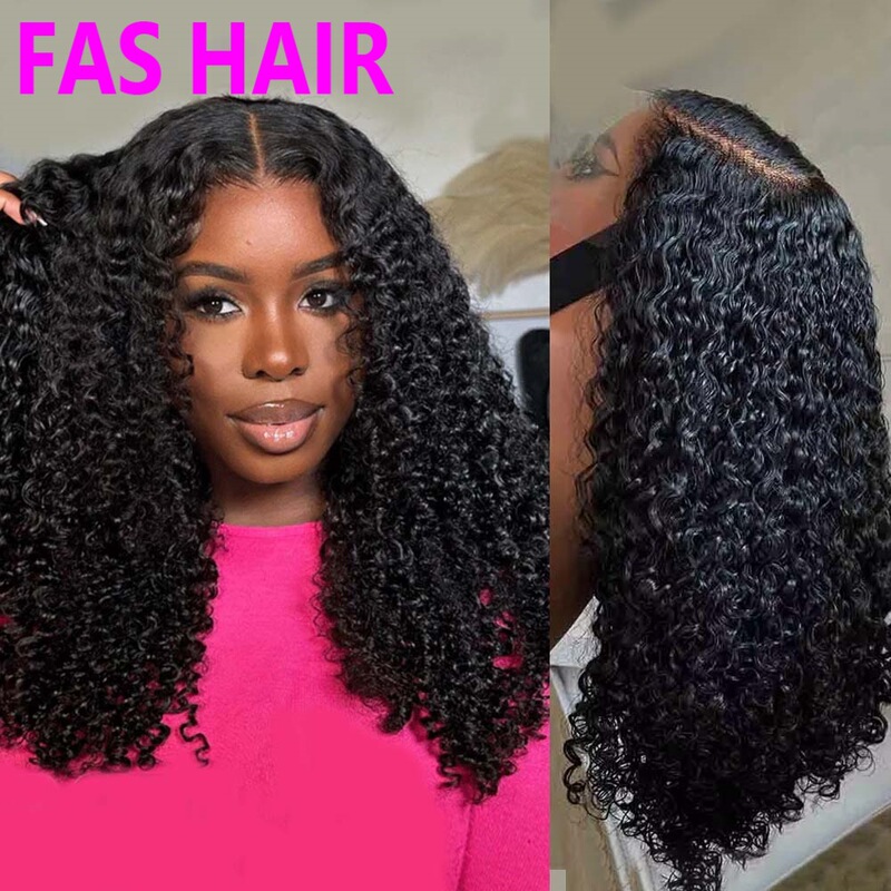 Sdd Double Drawn Real Human Hair African Wig Pixie Curly 13X4 Wig