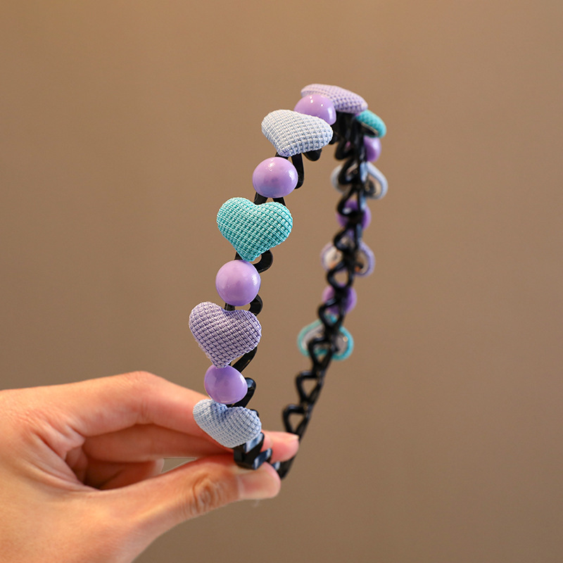 2023 nueva banda para el cabello de las niñas artefacto de cabello roto para niños horquilla de verano cabello antideslizante presionando diadema clip para el cabello de las niñas tocado