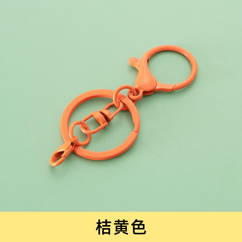 カラー塗装8字回転キーホルダー303ロブスターキーチェーン金属diyアクセサリーアクセサリー部品|undefined