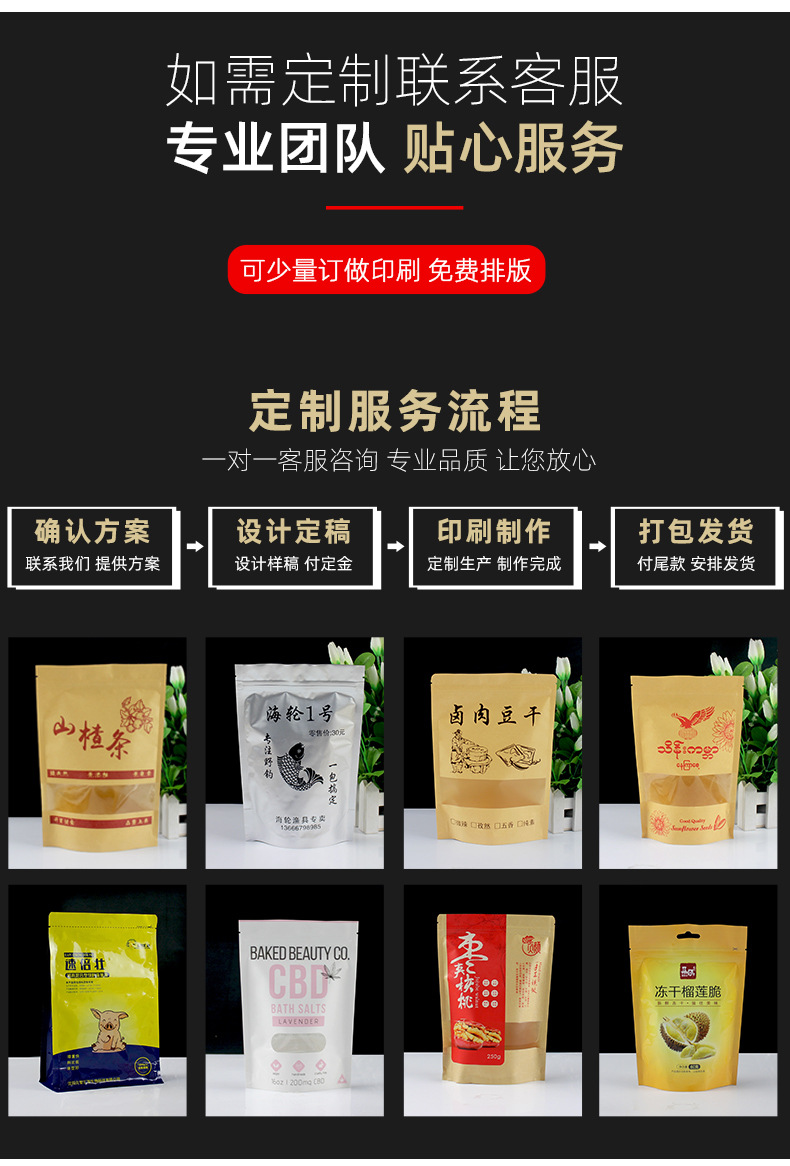 白牛皮纸开窗自立袋_10