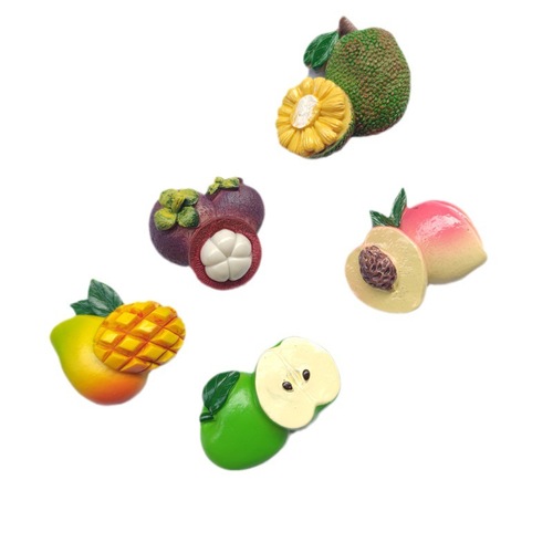 Factory direct supply of new simulated resin three-dimensional fruit refrigerator magnets for creative DIY internet celebrities