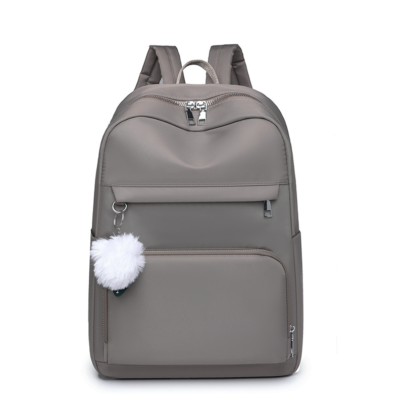 Comercio exterior al por mayor primavera nueva casual mujer mochila de nylon de gran capacidad de 14 pulgadas portátil mochila de moda