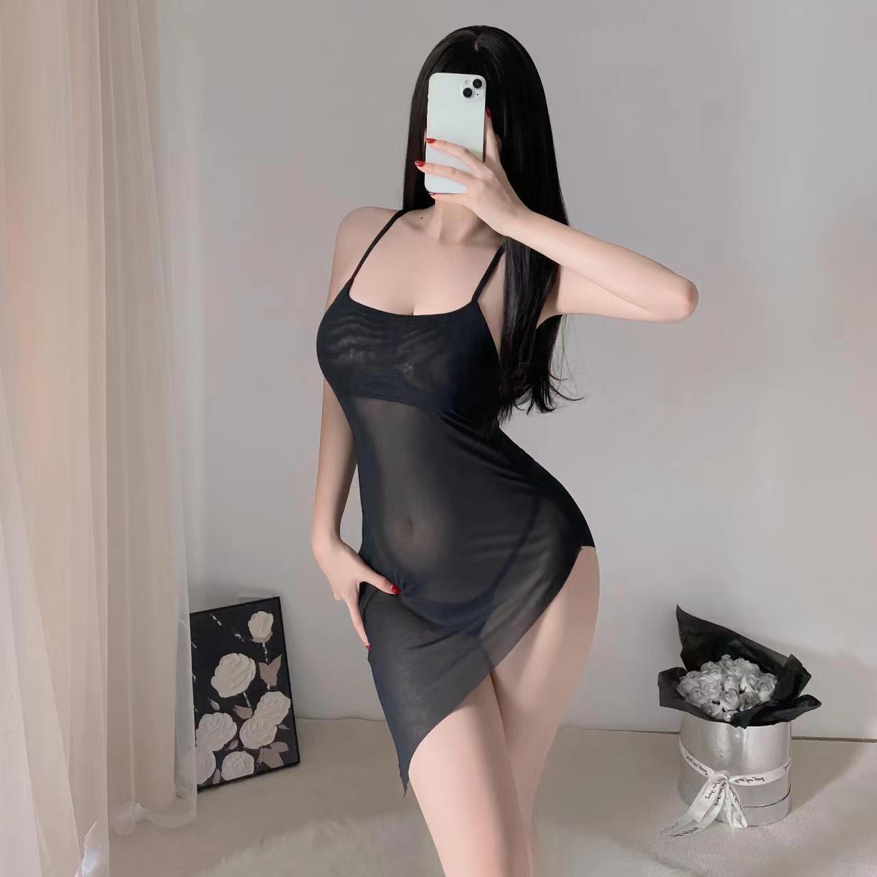 A540 최고 젊은 여성 블랙 [포함 드레스 + T 바지]