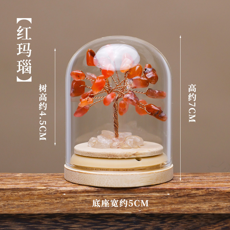 天然水晶发财树水晶树水晶摆件聚宝盆水晶摆件招财摆件水晶树摆件|undefined