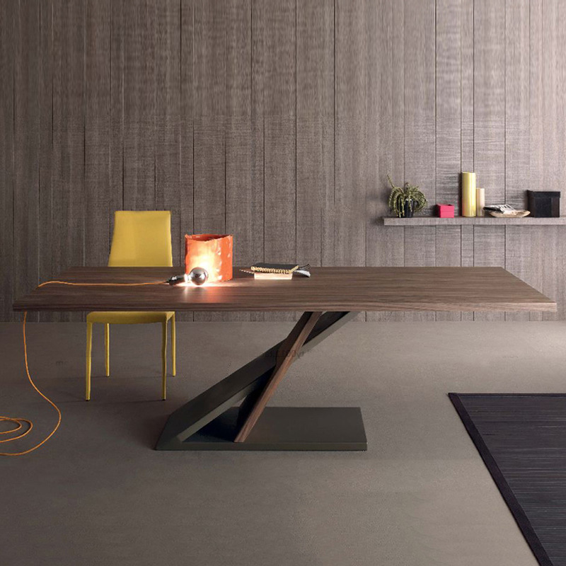 Modern Simple Desk Conference Conference Solid Wooden Table Nordic…