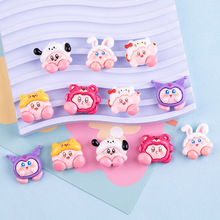 新款树脂配件卡通卡比动物帽子 diy奶油胶手机壳贴片收纳盒装饰