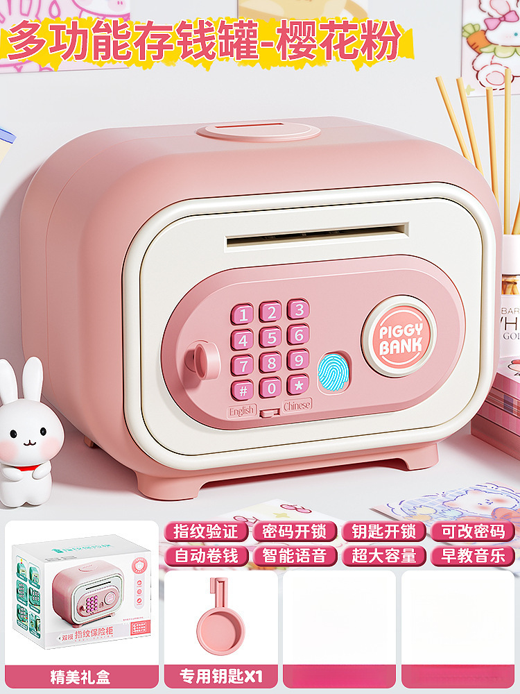 Hucha 2025 nuevos niños y niñas solo pueden entrar y no pueden entrar en el gabinete de la caja de seguridad, caja de contraseña de gran capacidad para niños, ahorros
