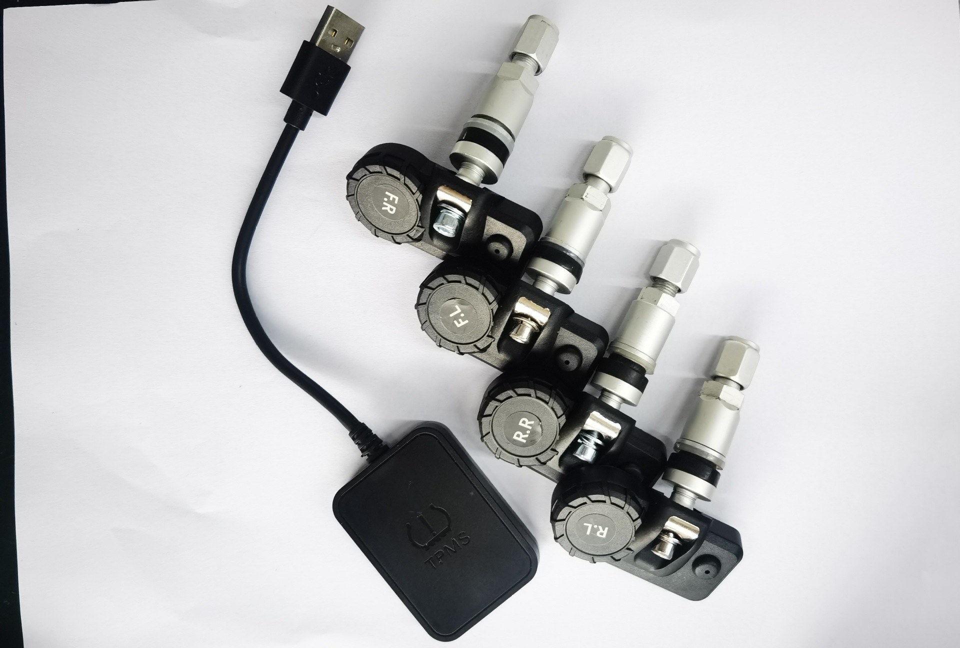 Car USB Tire Pressure Monitoring System Tpms Android Navigation Tire Pressure Wireless Monitor Built-In Tire Pressure Detection