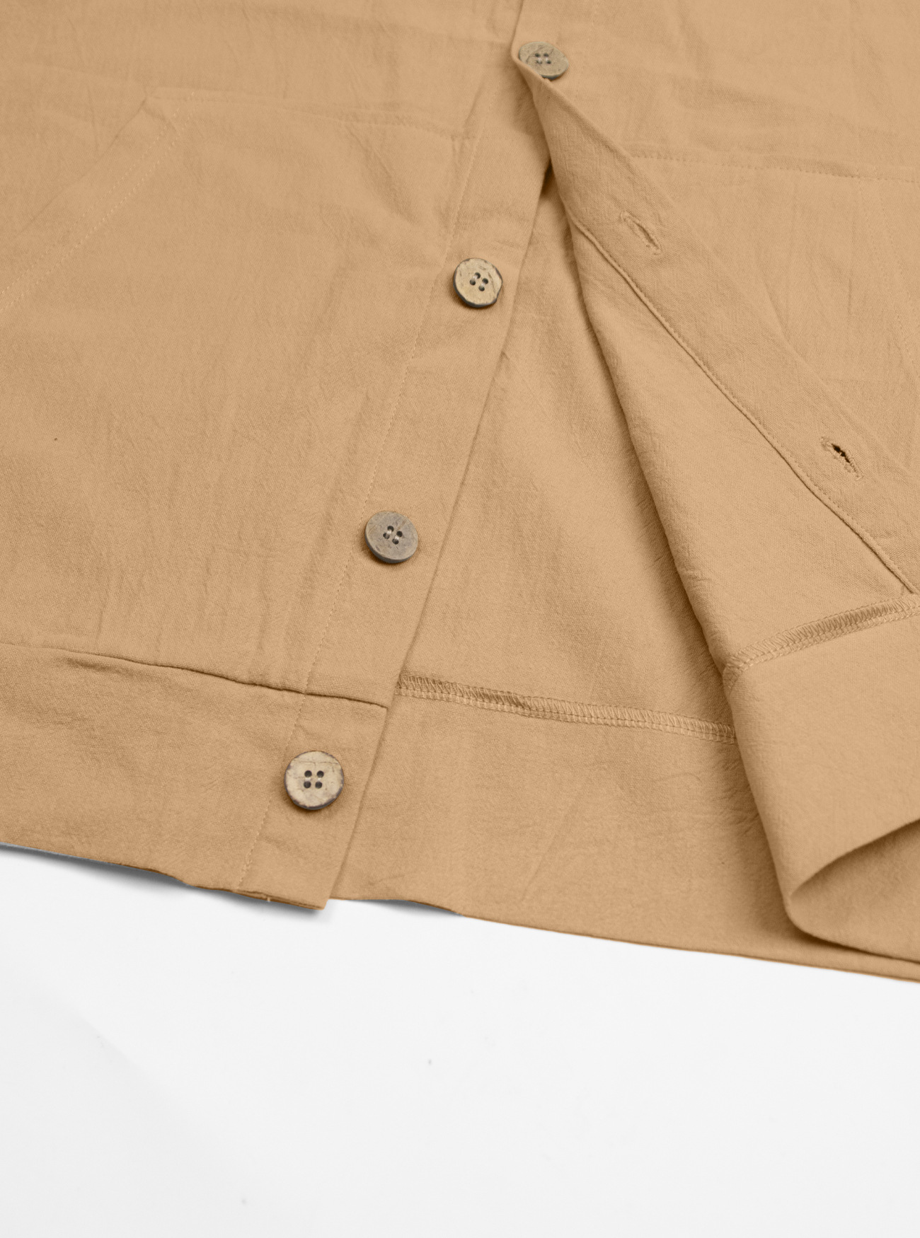 Giacca camicia uomo in cotone e lino casual primavera autunno_voghion.com