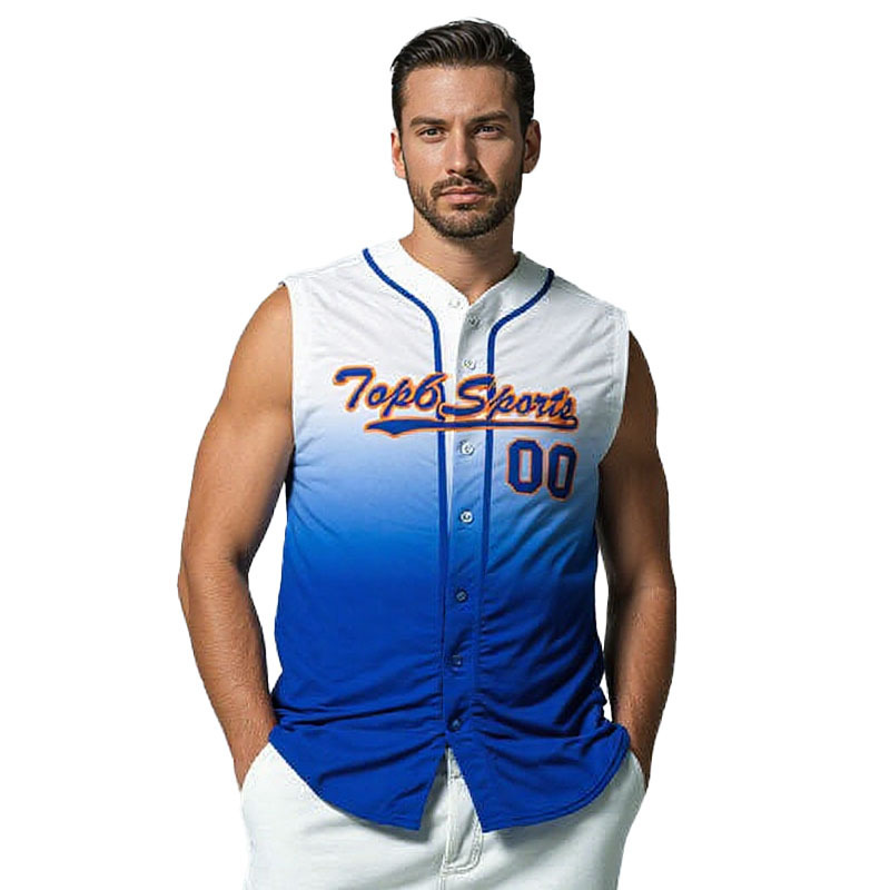 Sublimation Custom American Baseball Uniform Sports Jacket Sleeveless Competition Men's and Women's Baseball Shirt with Digital Printing