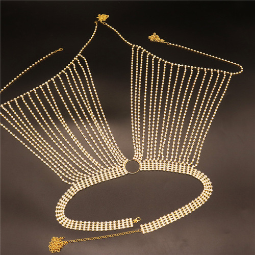 European and American cross-border hot-selling sexy rhinestone bra chain, feminine bikini full of diamond body chain manufacturer wholesale