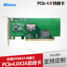 GPU�Uչ�� PCIe 4.0X16ֱͨ��SFF8654�D8654NVMEU.2Ӳ�PSSD�惦��