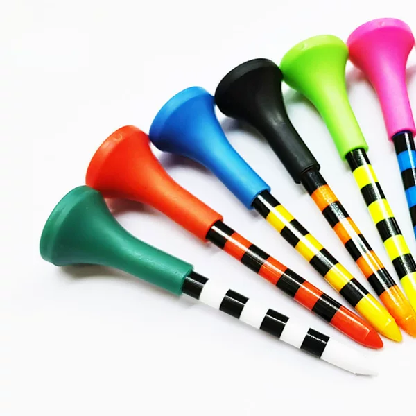 Golf Nail TEE Plastic tee Multi-size Rubber Sleeve Soft Rubber Headset Serve Golf TEE Ball tee