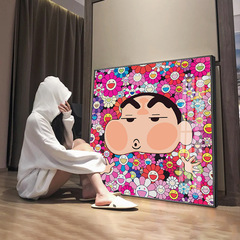 ファッションのクレヨンの小さい新しい装飾画の太陽の花は壁画のかわいい漫画の子供の部屋の寝室を掛けてデスクトップを描いて絵を並べます。