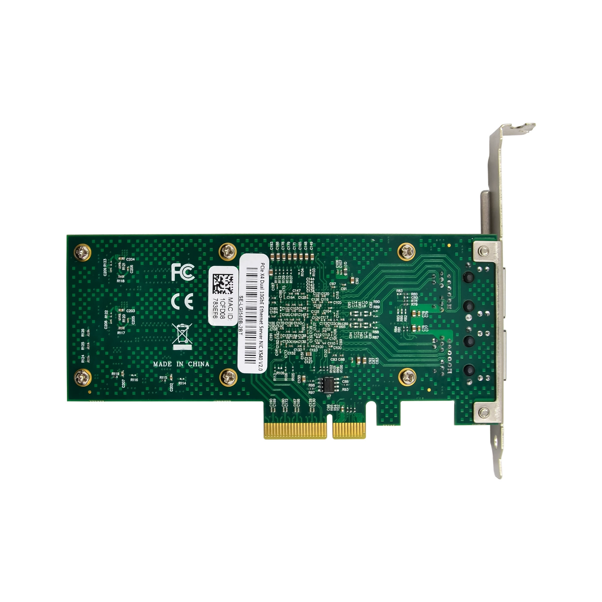 Подходит для сетевой карты сервера Intel X540-T2 PCIe x4 двойной электрический порт 10G RJ45 10 Гбит Ethernet