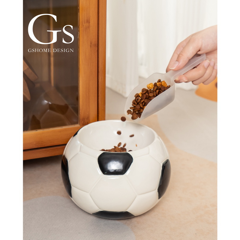 Tacos de cerámica creativos para gatos con pies altos y boca plana para proteger la columna cervical contra derribarse de gran calibre para beber agua para mascotas Tacos de arroz para gatos y perros