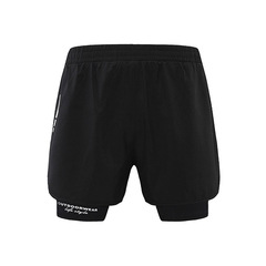 Summer Swim Trunks Anti-Embarrassment Shorts Men's Casual Running Exercise Quick-Drying Fitness Double-Layer Flat-Bottom Swim Trunks
