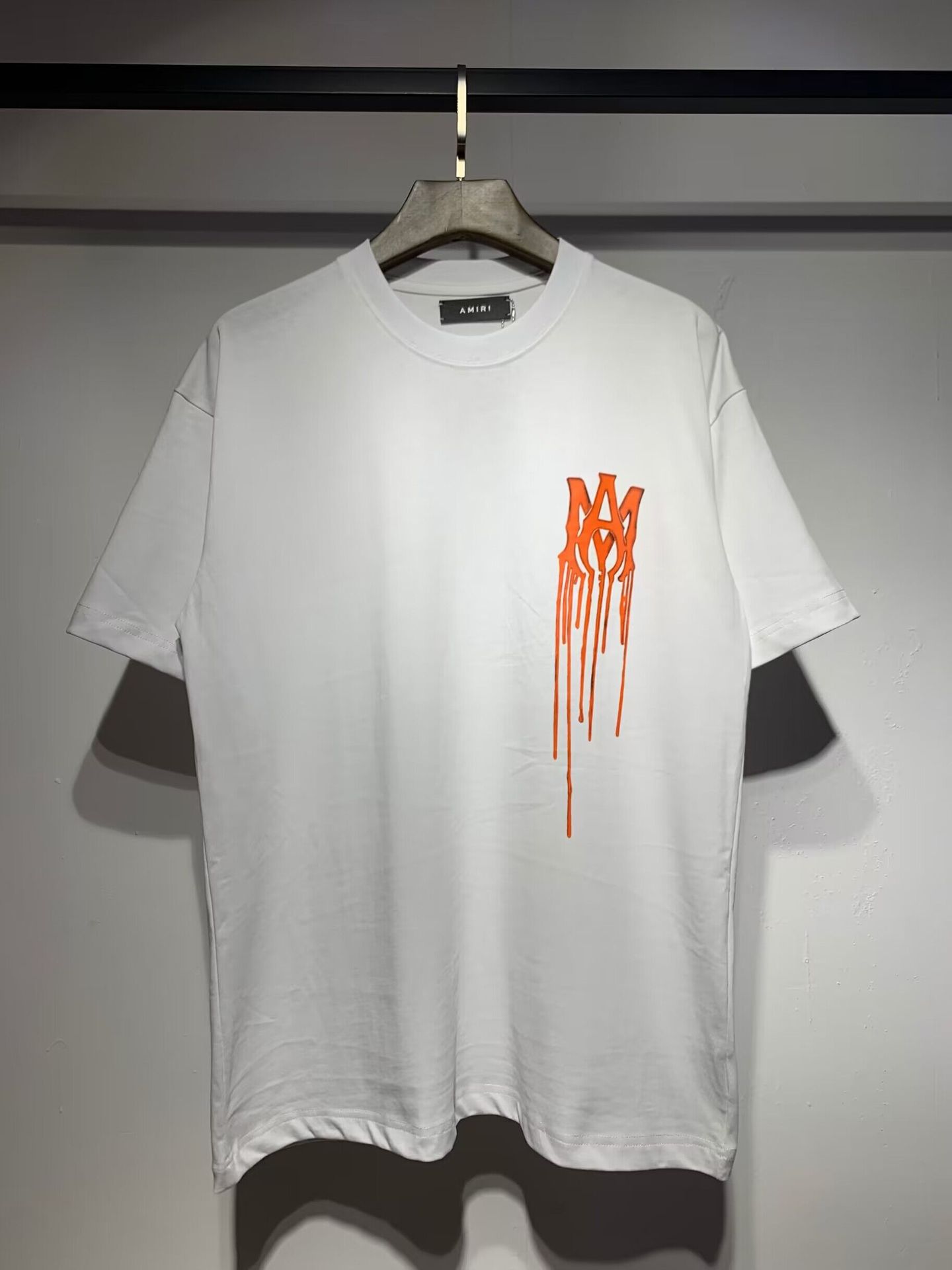 Verano nueva camiseta de manga corta impresa de letras suelta marca de moda hombre camiseta casual de media manga mujer