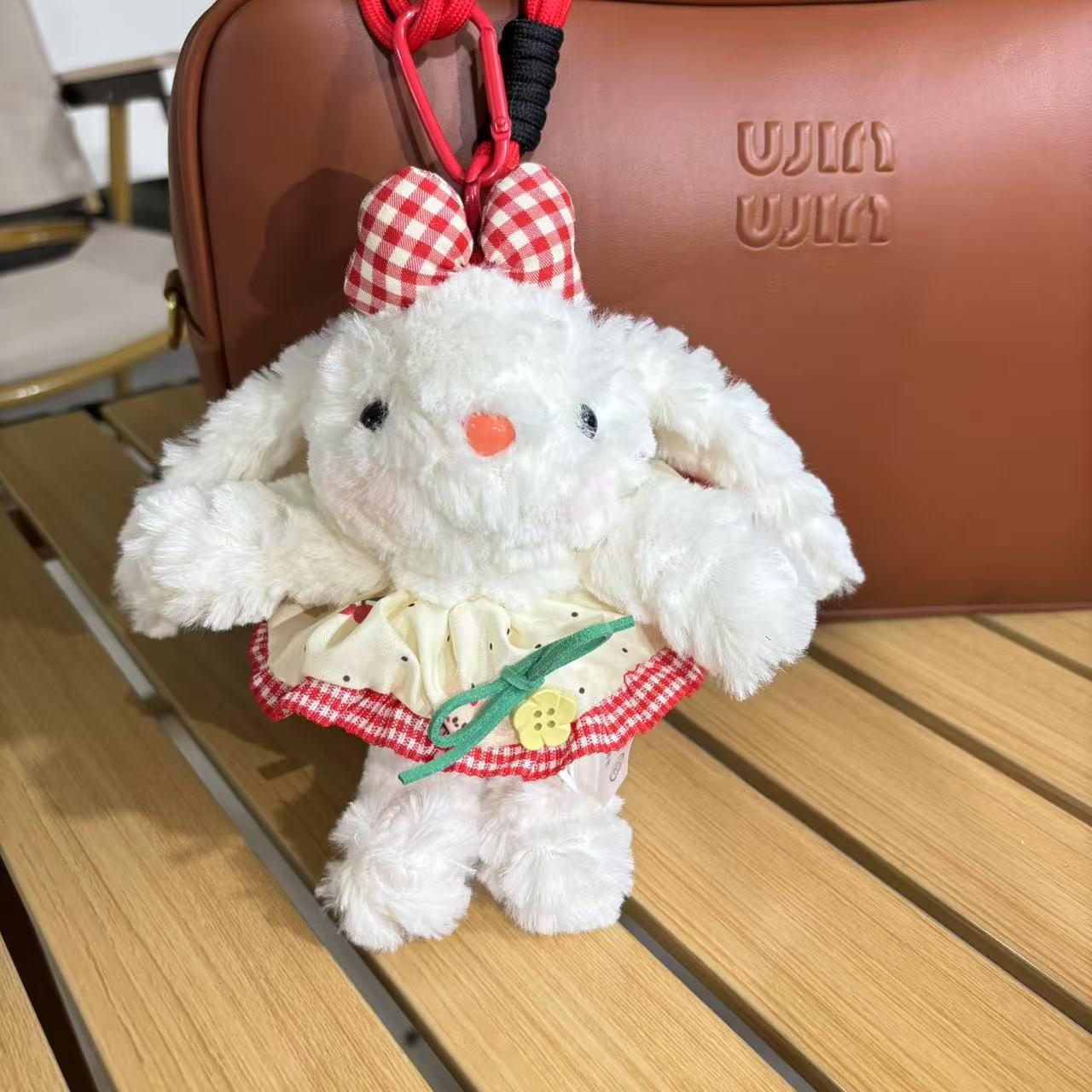 Bow red floral skirt-hand rope