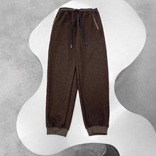 工厂直销2025冬季新款休闲卫裤女加绒加厚保暖松紧腰抽绳长裤
