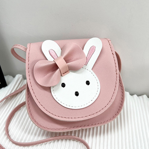 Children's backpack wholesale new cute rabbit girl children crossbody bag girl PU mini shoulder accessory coin purse