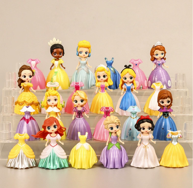 24 предмета одежды 12 моделей можно изменить принцесса ручной работы аниме мультфильм вокруг девочки Играть Дом игрушка кукла