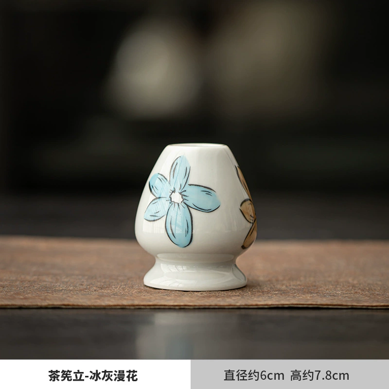 Набор чая матча (Creative Ceramics) японский стиль керамические чайные инструменты — венчик, ложка, сито нержавеющая сталь