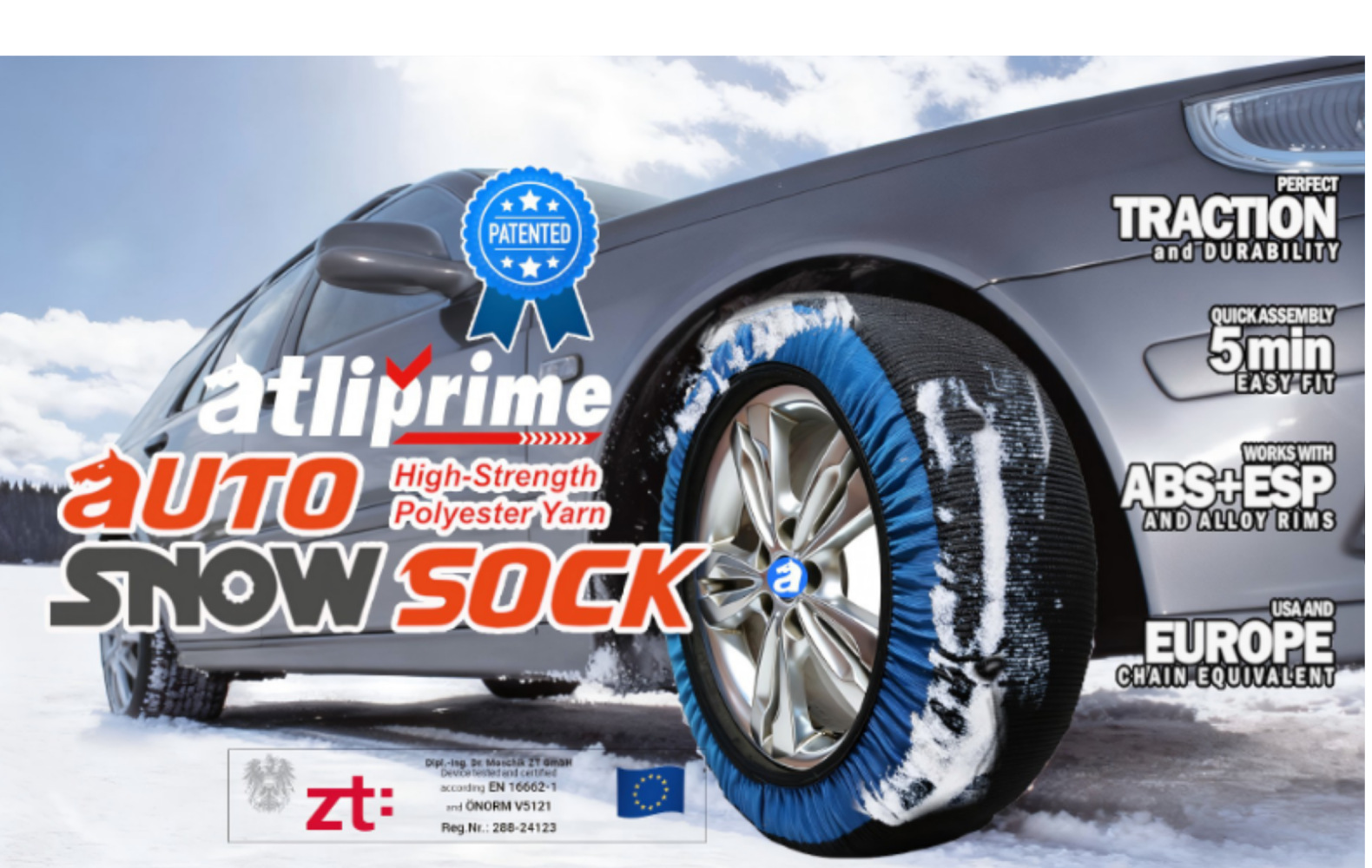 [in Stock for Immediate Delivery] En Certified High-Strength Super Thick Wear-Resistant Winter Anti-Slip Car Tire Chain